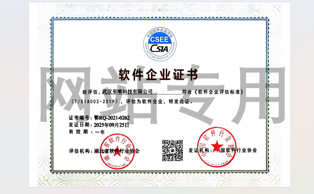 软件企业证书